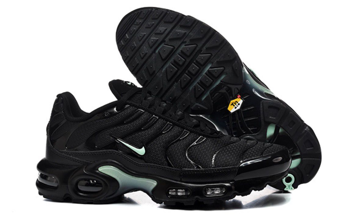 NIKE AIR MAX PLUS TUNED 1 BLACK MINT GREEN HOMME
